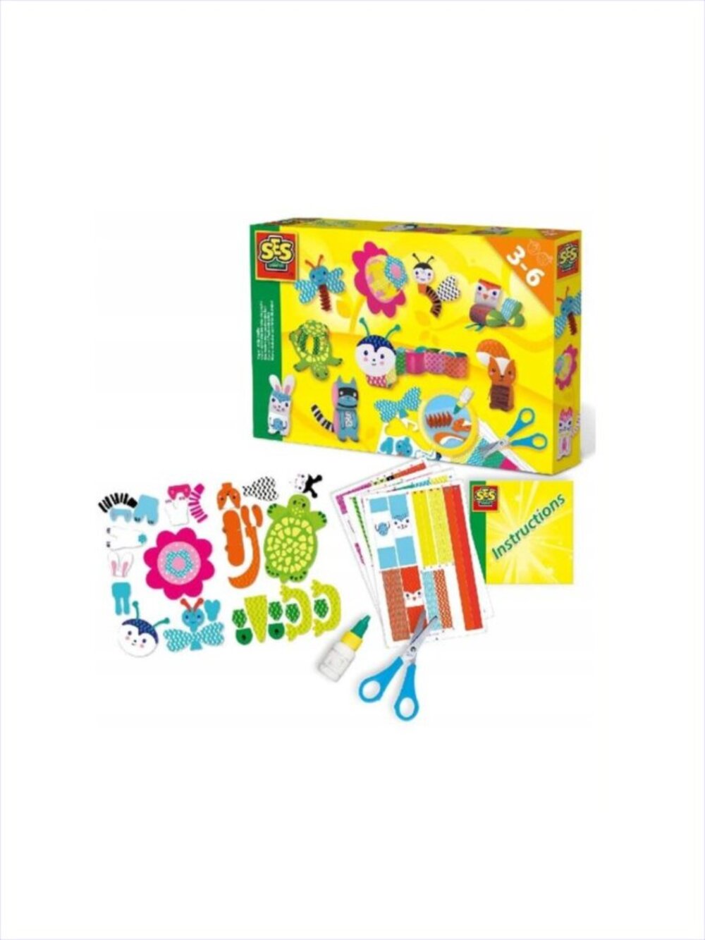 SES Creative Paper Strip Crafts For Age 3-6 New In Box - Picture 1 of 16